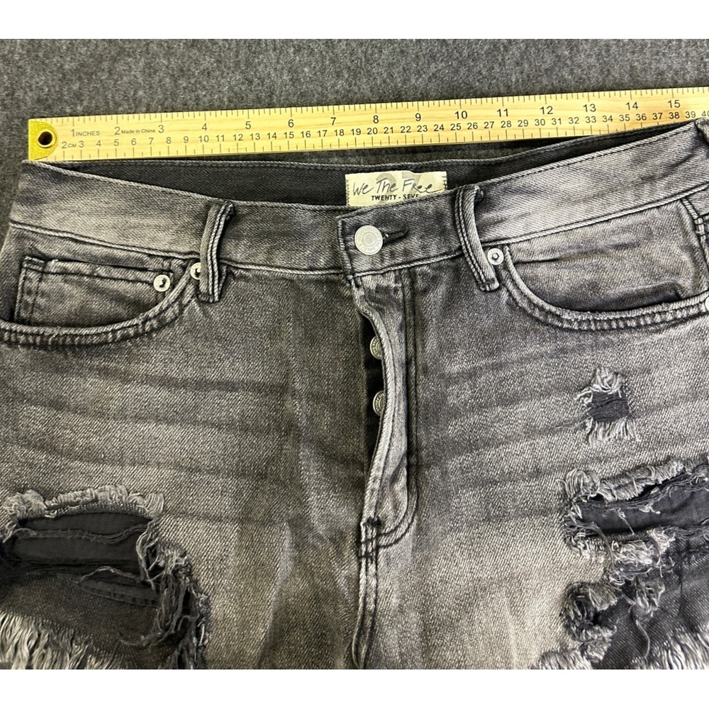 We The Free People Loving Good Vibrations Shorts Cutoff Size 27 Distressed - Picture 7 of 16